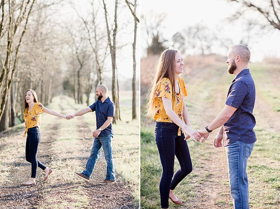 Farmland at this Marblegate Farm engagement by Knoxville Wedding Photographer, Amanda May Photos.
