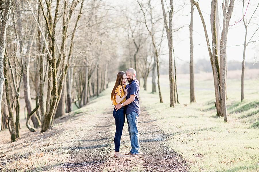 Bearded fiancé at this Marblegate Farm engagement by Knoxville Wedding Photographer, Amanda May Photos.