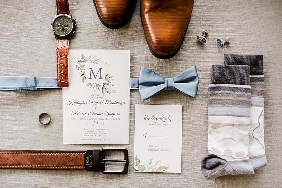 Invitation suite at this Marblegate Farm Wedding by Knoxville Wedding Photographer, Amanda May Photos.