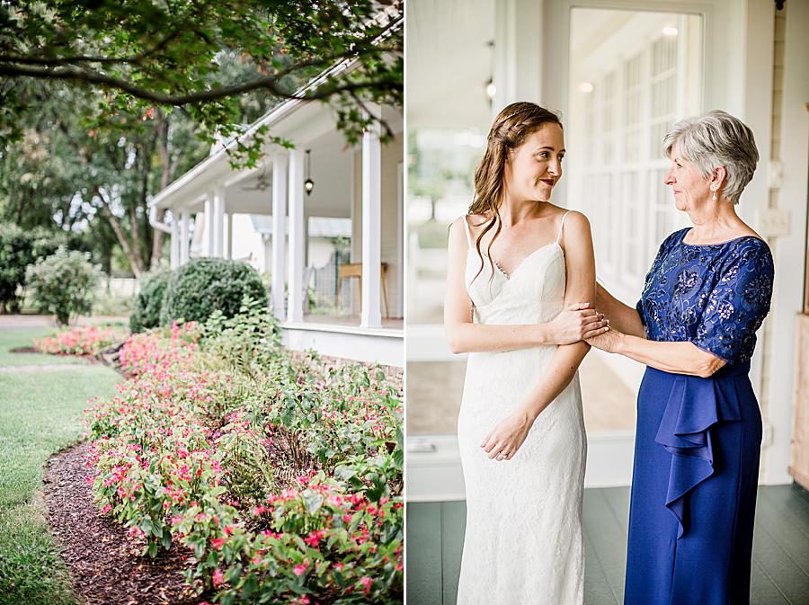 Getting ready at this Marblegate Farm Wedding by Knoxville Wedding Photographer, Amanda May Photos.