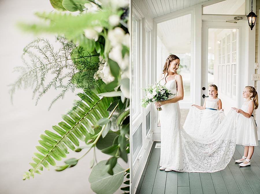 Fern fronds at this Marblegate Farm Wedding by Knoxville Wedding Photographer, Amanda May Photos.