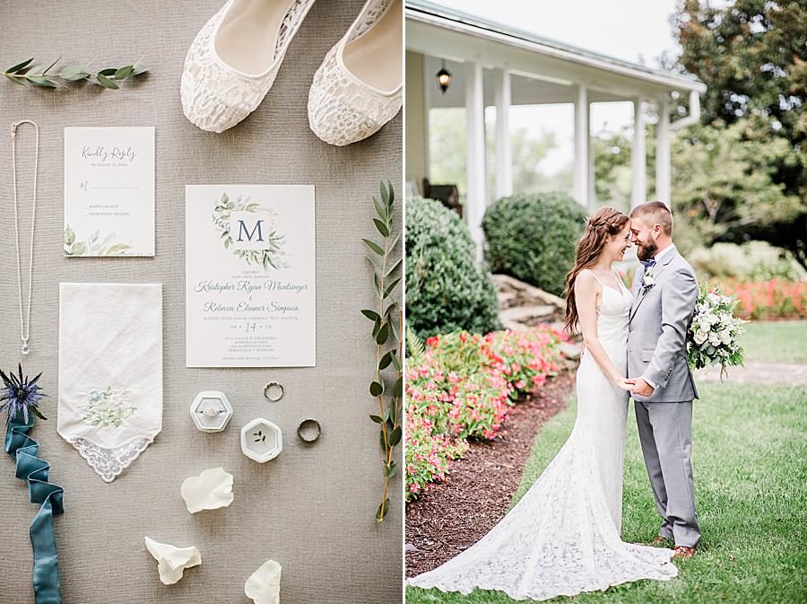 Bridal details at this Marblegate Farm Wedding by Knoxville Wedding Photographer, Amanda May Photos.