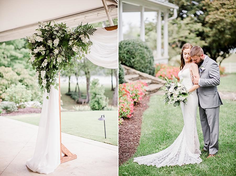 Wedding arch at this Marblegate Farm Wedding by Knoxville Wedding Photographer, Amanda May Photos.