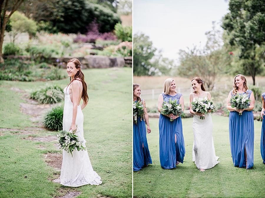 Bridesmaids at this Marblegate Farm Wedding by Knoxville Wedding Photographer, Amanda May Photos.