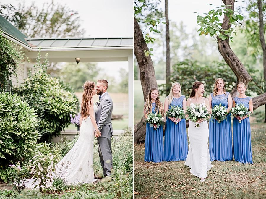 Bearded groom at this Marblegate Farm Wedding by Knoxville Wedding Photographer, Amanda May Photos.