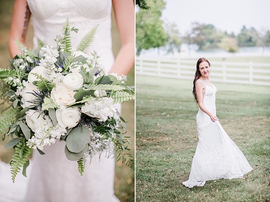 Bouquet detail at this Marblegate Farm Wedding by Knoxville Wedding Photographer, Amanda May Photos.