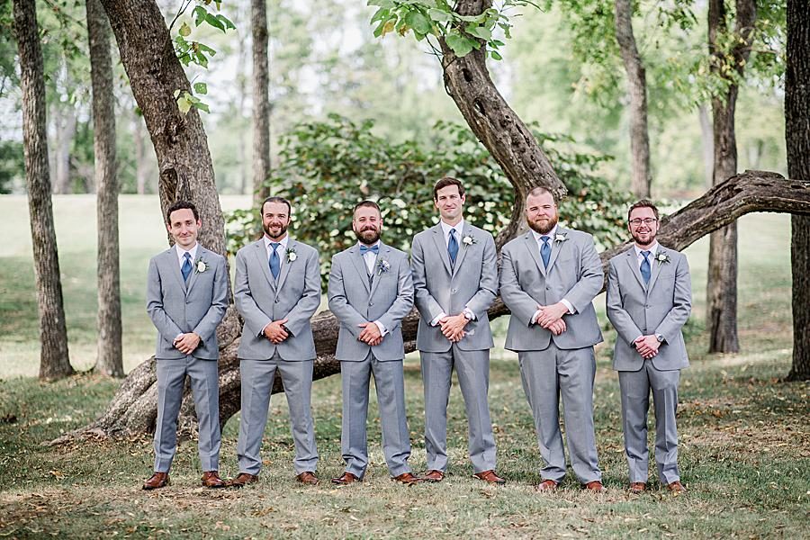 Just the guys at this Marblegate Farm Wedding by Knoxville Wedding Photographer, Amanda May Photos.