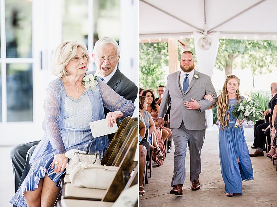 Ceremony at this Marblegate Farm Wedding by Knoxville Wedding Photographer, Amanda May Photos.