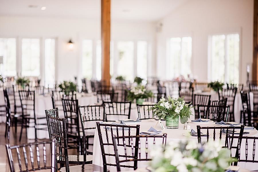 Brown wood chairs by Knoxville Wedding Photographer, Amanda May Photos.