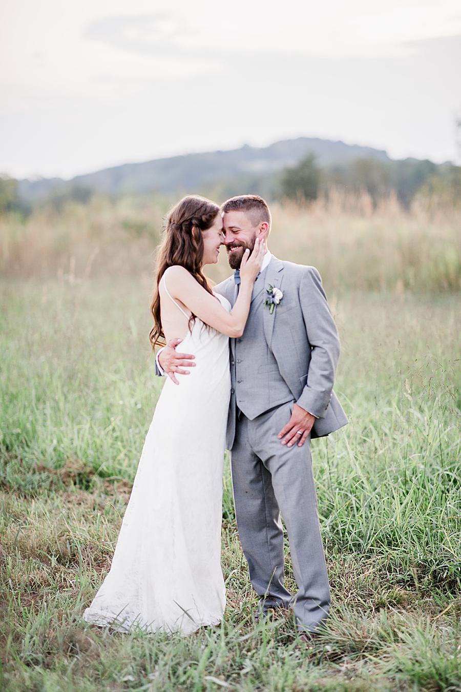 Hand on cheek by Knoxville Wedding Photographer, Amanda May Photos.