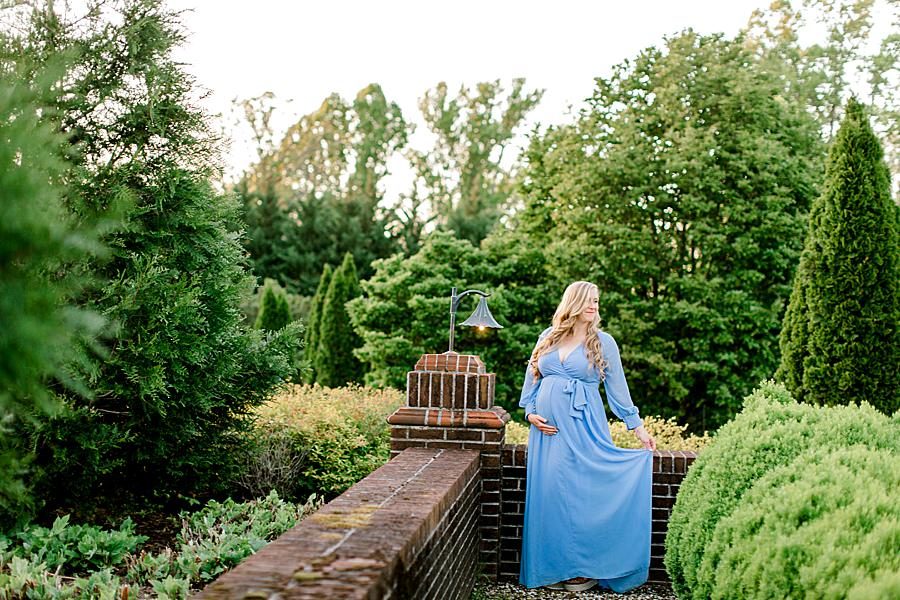 Maternity maxi at this Maternity Pictures by Knoxville Wedding Photographer, Amanda May Photos.