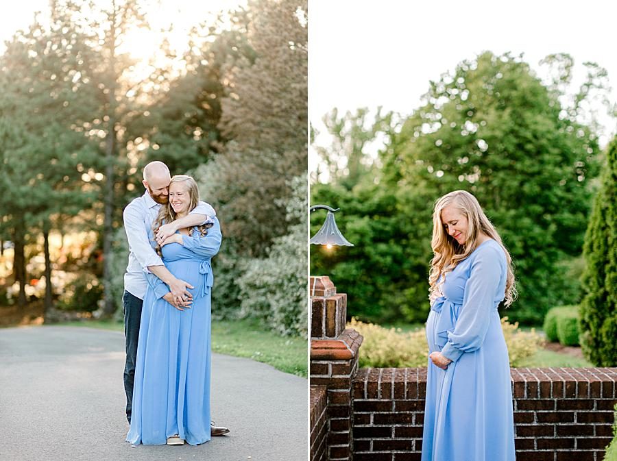 Arms wrapped around at this Maternity Pictures by Knoxville Wedding Photographer, Amanda May Photos.