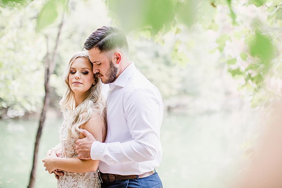 The quarry at this Meads Quarry engagement by Knoxville Wedding Photographer, Amanda May Photos.