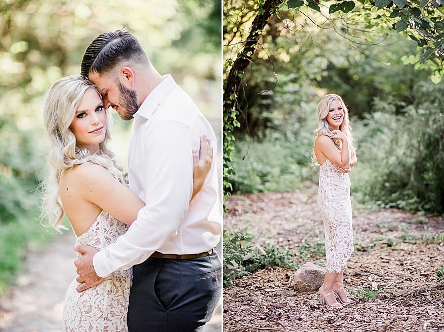 Just the bride at this Meads Quarry engagement by Knoxville Wedding Photographer, Amanda May Photos.