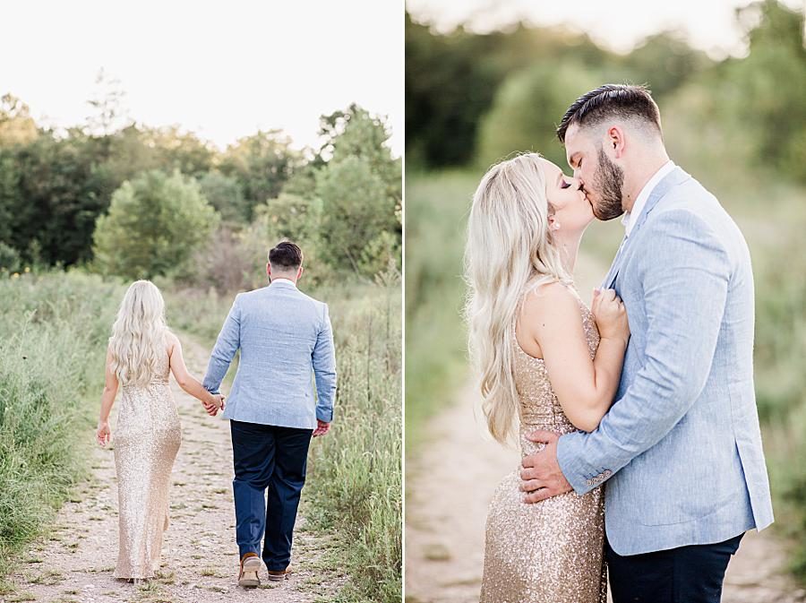 Light blue sport coat at this Meads Quarry engagement by Knoxville Wedding Photographer, Amanda May Photos.