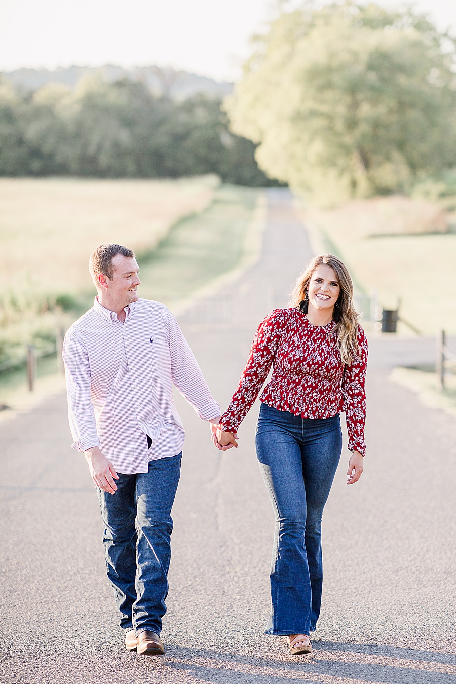 Walking down the path by Knoxville Wedding Photographer, Amanda May Photos.