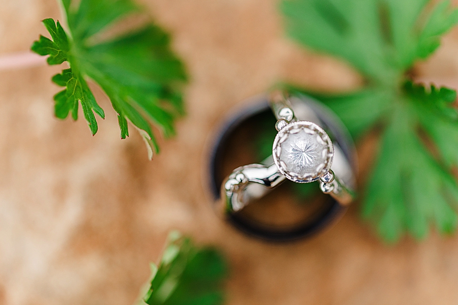 wedding ring detail shot at microwedding