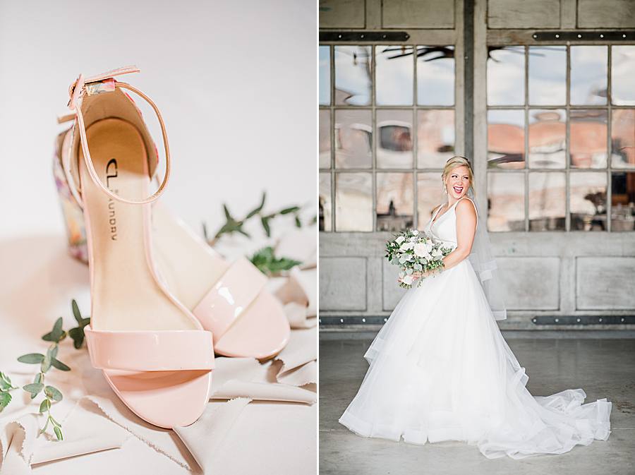 bridal shoes at the mill & mine