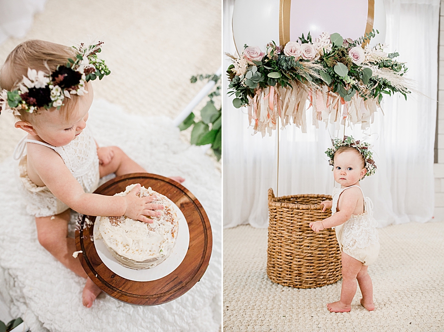 baby by basket one year session