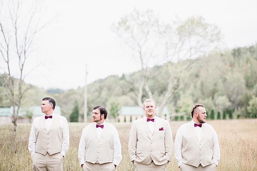 Hands in pockets at this Pine Ridge Baptist Church wedding by Knoxville Wedding Photographer, Amanda May Photos.