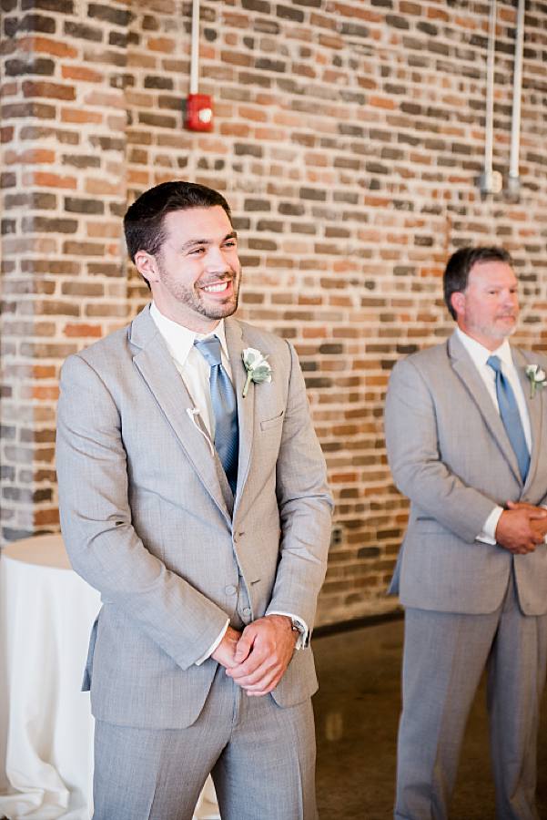 groom's reaction to bride