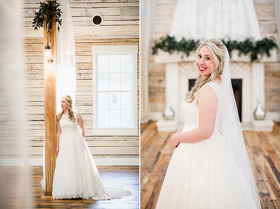 Rustic venue by Knoxville Wedding Photographer, Amanda May Photos.