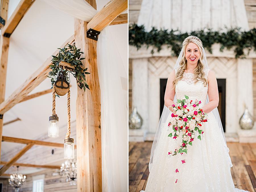 Winter bouquet by Knoxville Wedding Photographer, Amanda May Photos.