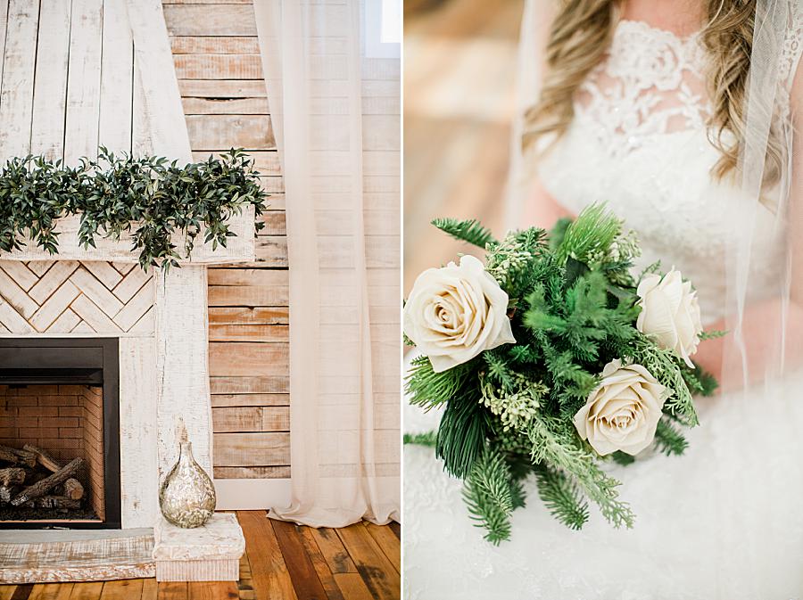 White roses by Knoxville Wedding Photographer, Amanda May Photos.