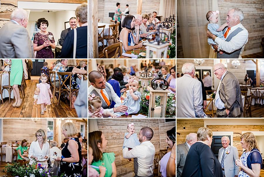 Reception collage at this Ramble Creek Vineyard Wedding by Knoxville Wedding Photographer, Amanda May Photos.