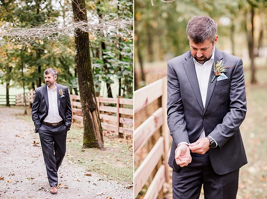 Wooden fence at this RiverView Family Farm wedding by Knoxville Wedding Photographer, Amanda May Photos.