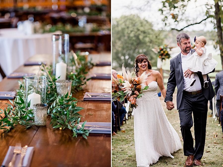 Mr and mrs at this RiverView Family Farm wedding by Knoxville Wedding Photographer, Amanda May Photos.