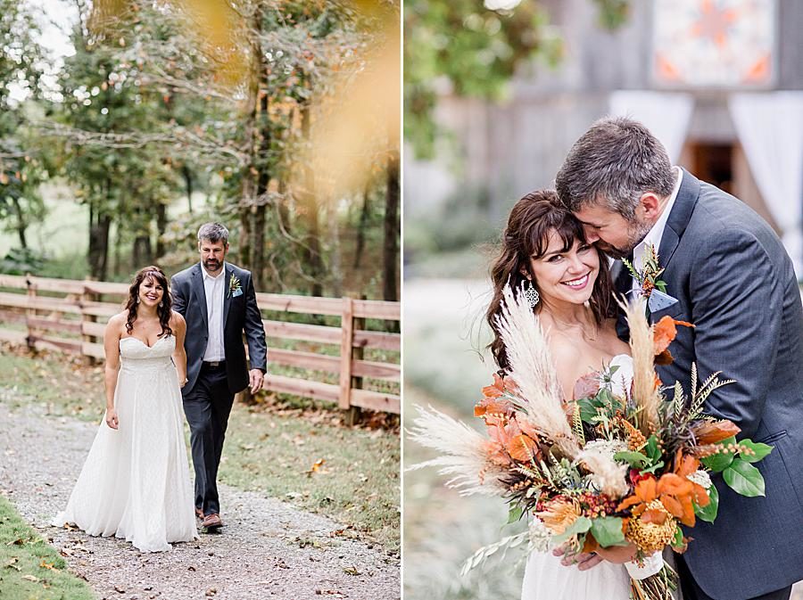 Farm wedding at this RiverView Family Farm wedding by Knoxville Wedding Photographer, Amanda May Photos.