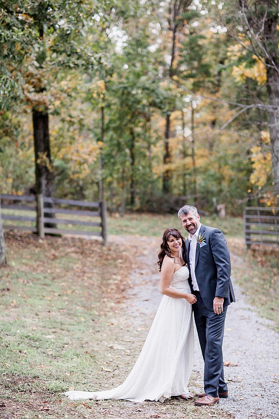 Gravel path at this RiverView Family Farm wedding by Knoxville Wedding Photographer, Amanda May Photos.