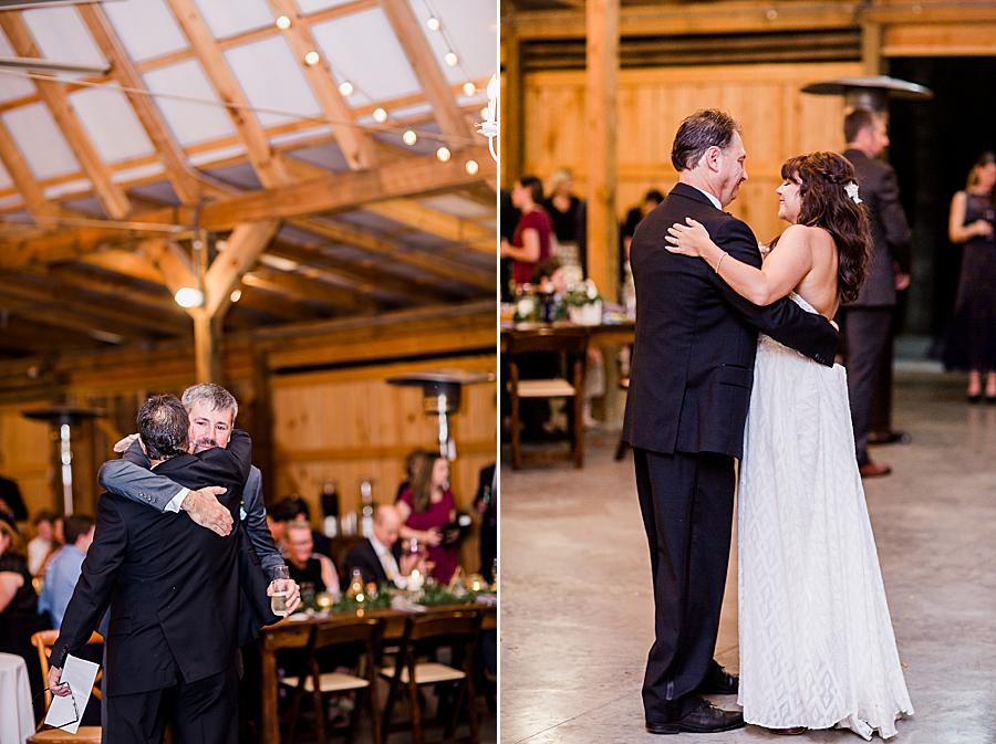 Daddy daughter dance by Knoxville Wedding Photographer, Amanda May Photos.