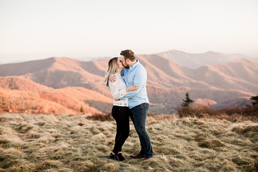 kissing at roan mountain