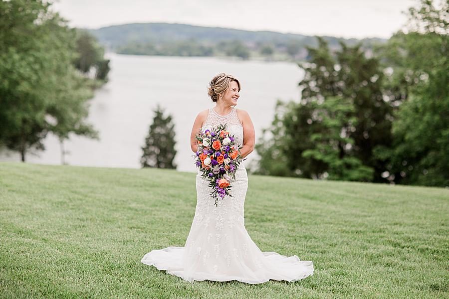 Tennessee River at this intimate WindRiver wedding by Knoxville Wedding Photographer Amanda May Photos.