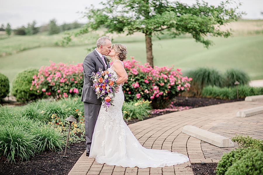 Husband and wife at this intimate WindRiver wedding by Knoxville Wedding Photographer Amanda May Photos.