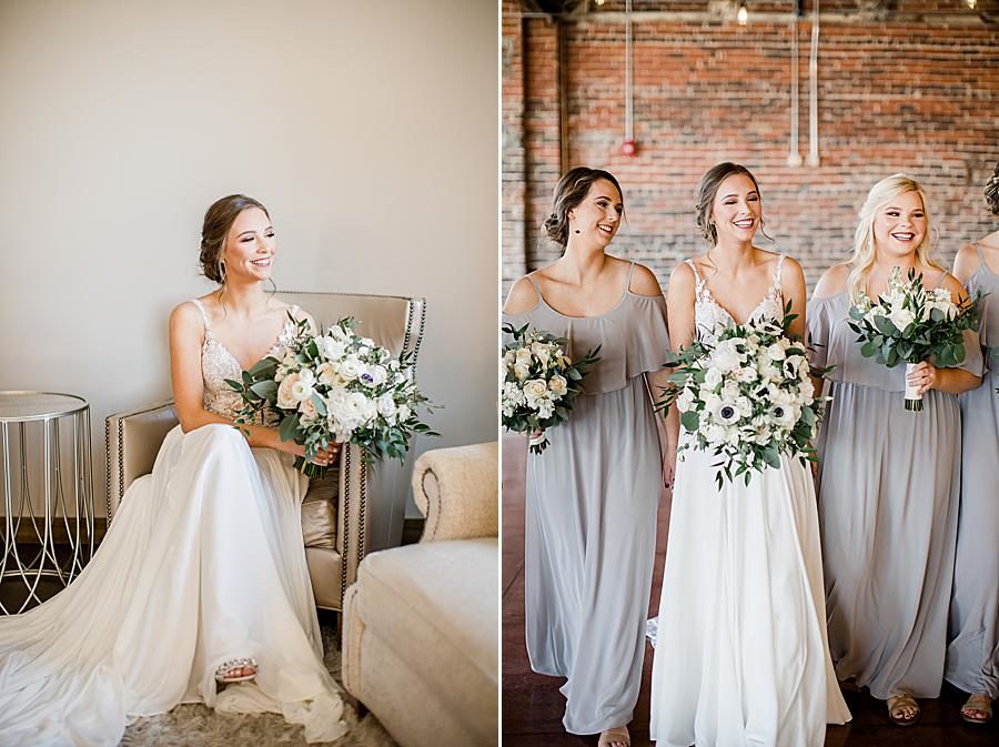 Bridal portrait at this The Press Room Wedding by Knoxville Wedding Photographer, Amanda May Photos.