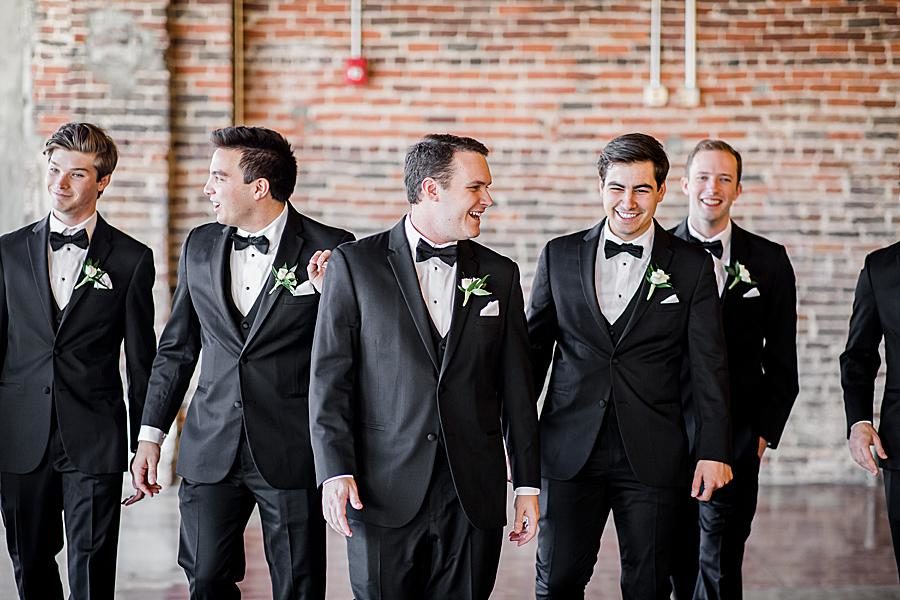 The guys at this The Press Room Wedding by Knoxville Wedding Photographer, Amanda May Photos.