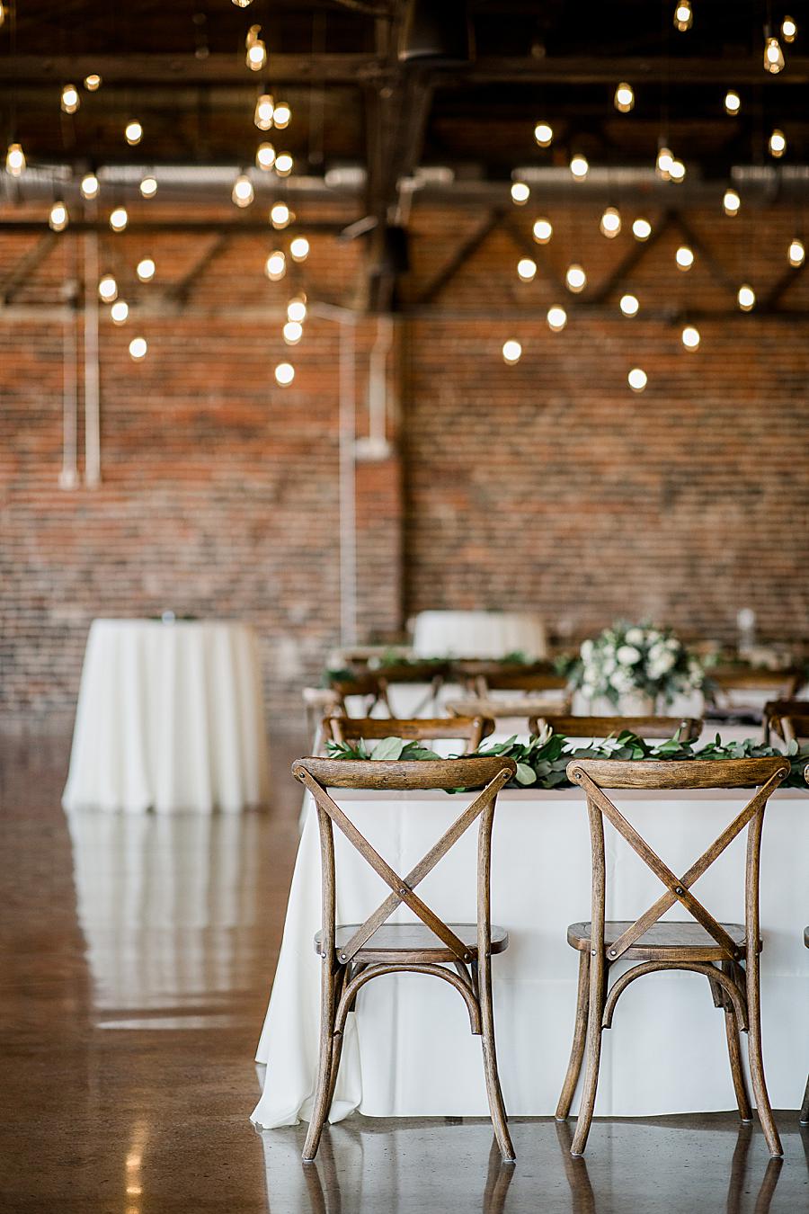 Reception at this The Press Room Wedding by Knoxville Wedding Photographer, Amanda May Photos.