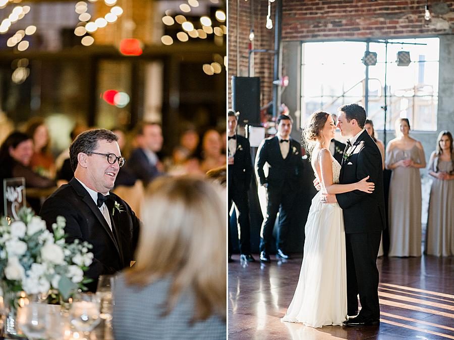 First dance by Knoxville Wedding Photographer, Amanda May Photos.