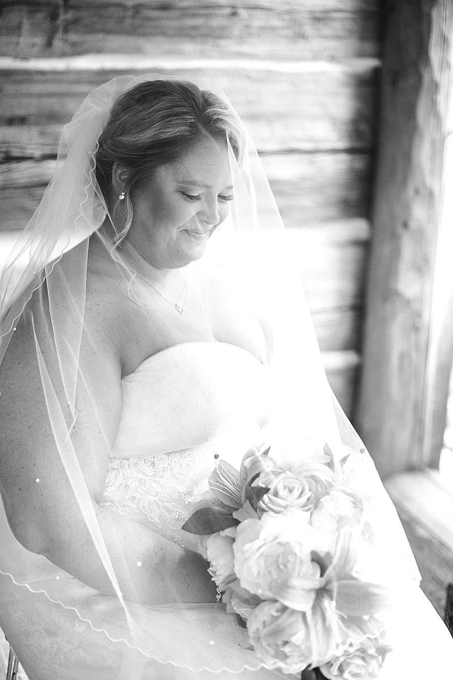 Blusher veil at this Strawberry Creek Wedding by Knoxville Wedding Photographer, Amanda May Photos.