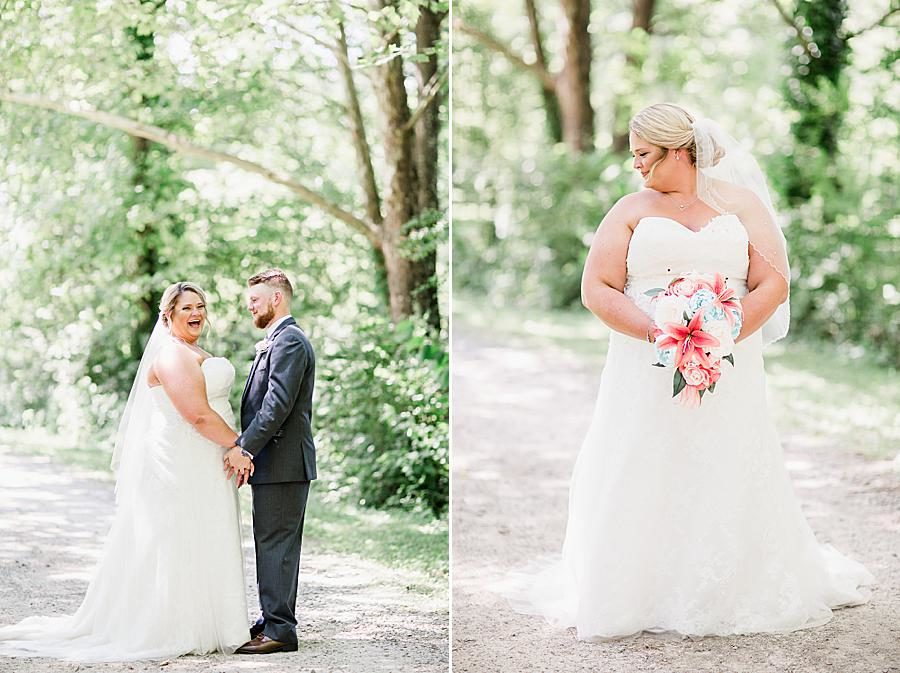 Bridal hair at this Strawberry Creek Wedding by Knoxville Wedding Photographer, Amanda May Photos.