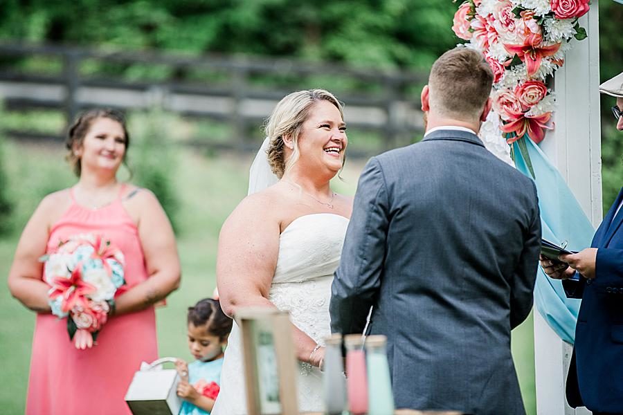 Sand ceremony at this Strawberry Creek Wedding by Knoxville Wedding Photographer, Amanda May Photos.