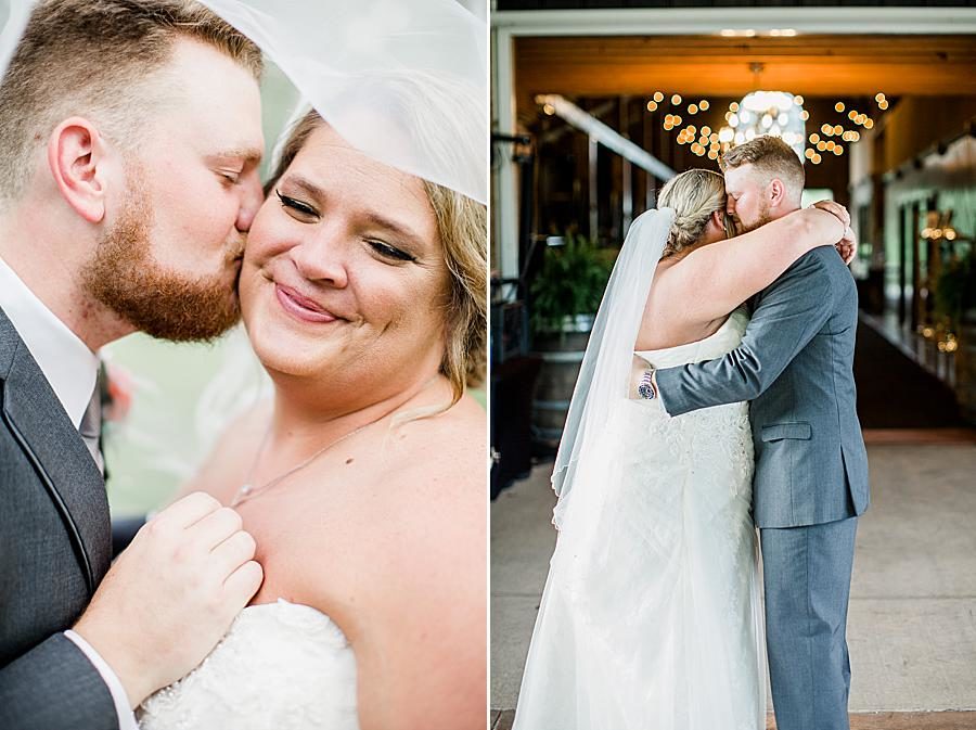 Under the veil at this Strawberry Creek Wedding by Knoxville Wedding Photographer, Amanda May Photos.