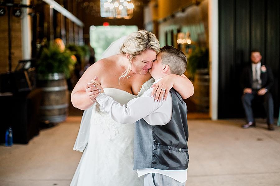Bride son dance at this Strawberry Creek Wedding by Knoxville Wedding Photographer, Amanda May Photos.