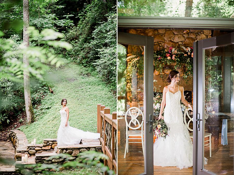 mountain bride at treehouse grove styled shoot