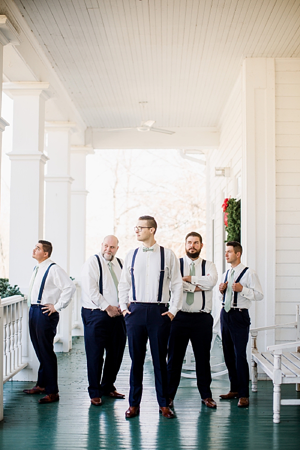 groomsmen pose at whitestone