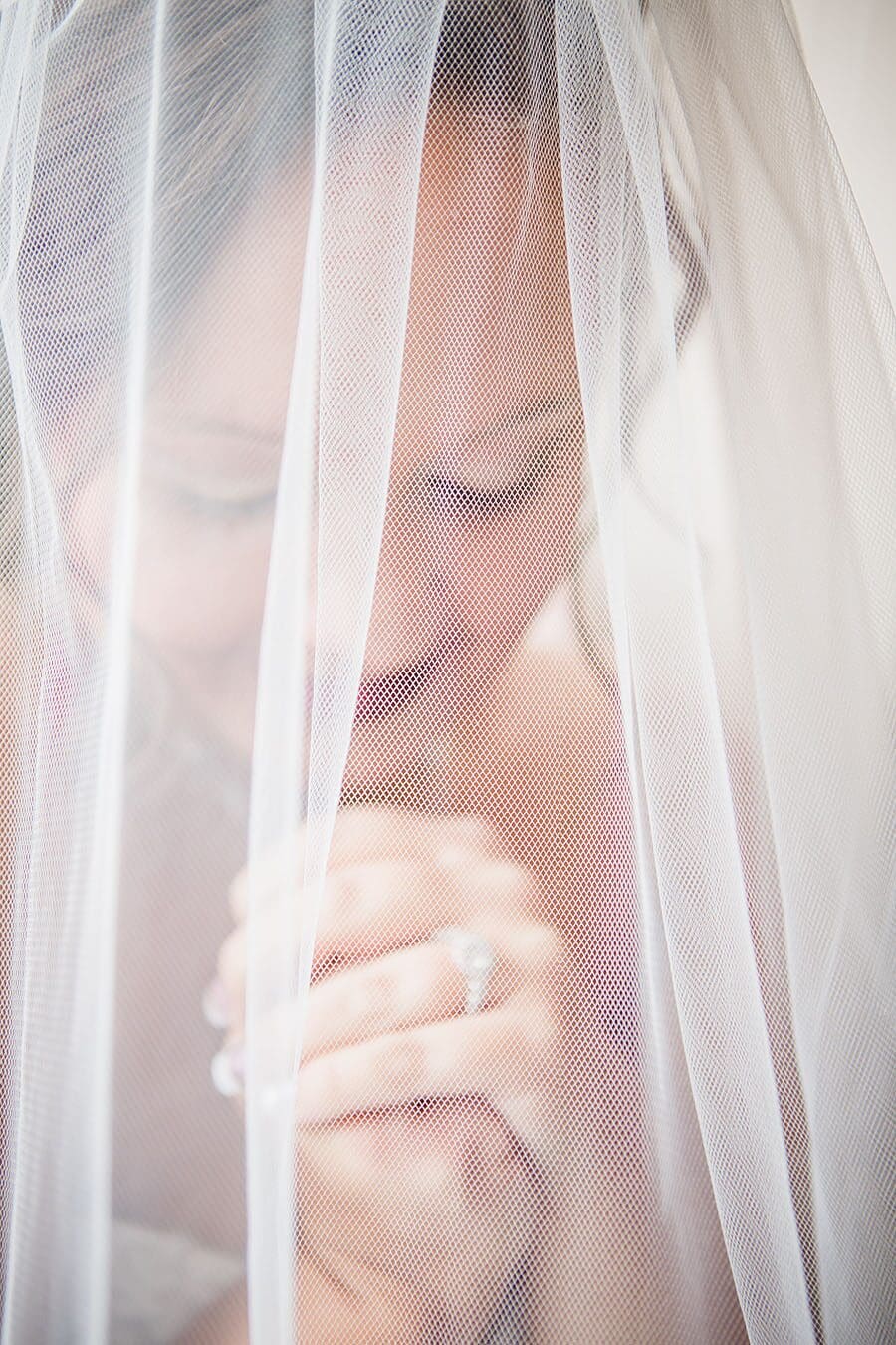 Under vail at this favorite wedding photo by Knoxville Wedding Photographer, Amanda May Photos.