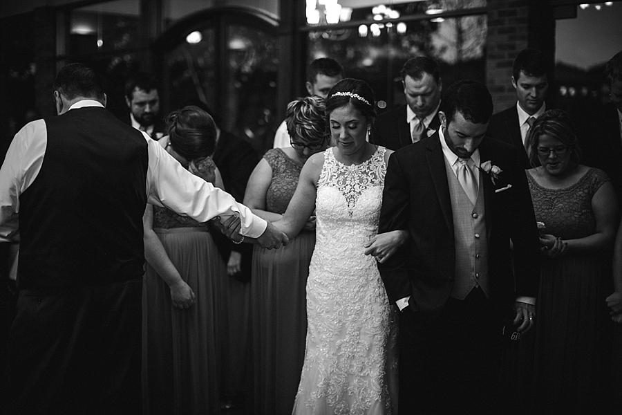 Praying with her dad at these 2017 favorite weddings by Knoxville Wedding Photographer, Amanda May Photos.